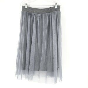 NWT Torrid Gray Pencil Skirt with Mesh Tulle 2X
